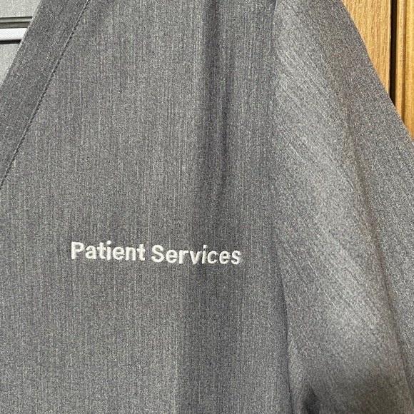 Figs Casma Three-Pocket Scrub Top Technical Collection Stretch Gray Women’s XXL - Picture 5 of 5